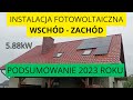 Fotowoltaika wsczac uzysk roczny  2023