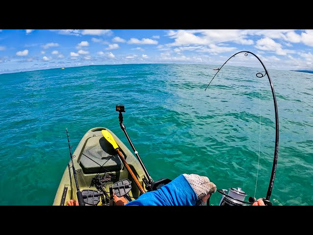 INSANE Jig Bite while Deep Sea Kayak Fishing