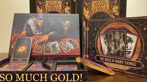 Finally Released-Alternate Cover/Limited Ed Deck of Many Things-Unboxing and 100% Flip Through in 4K