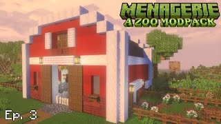 Farm Barn  || Minecraft: Menagerie (Modded Survival) ||