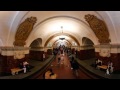 360 VR Tour | Moscow Metro | Krasnopresnenskaya station | Koltsevaya Line | No comments tour