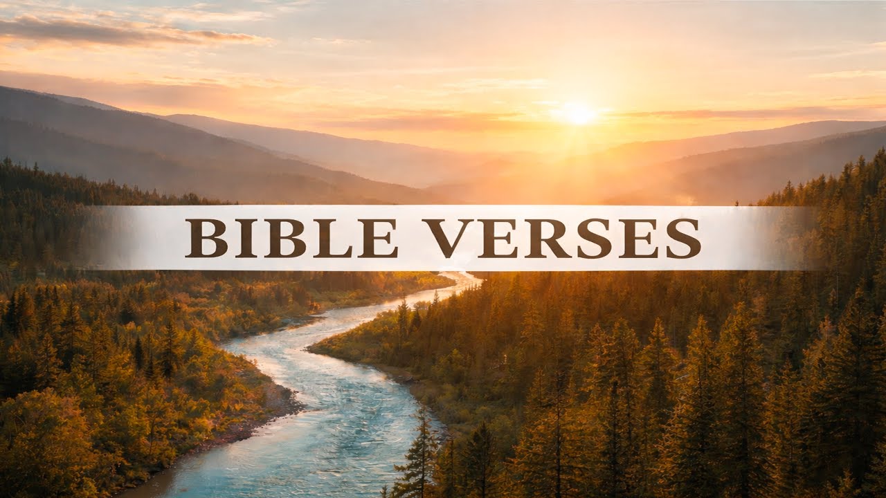 Bible Verses | 4K | 20 Minutes | 80+ Scriptures | Audio Bible + Music