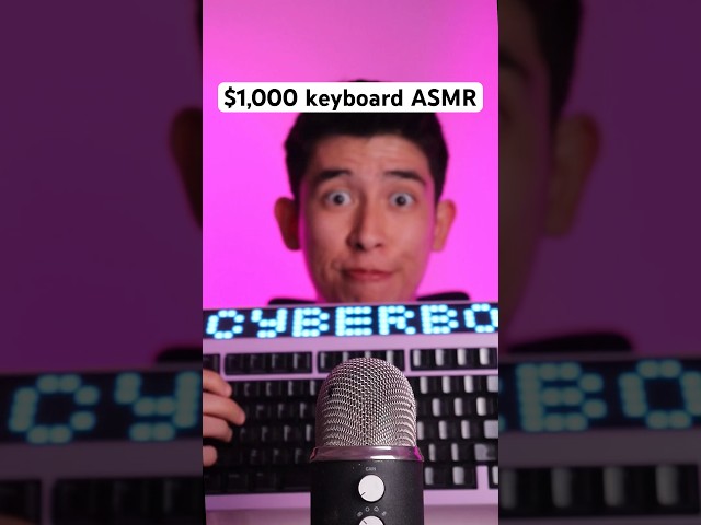 $1,000 keyboard! ⌨️ #asmr class=