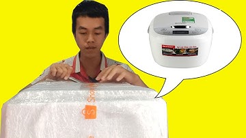 REVIEW NỒI CƠM ĐIỆN SHARP CHÍNH HÃNG MUA TRÊN SHOPEE MALL