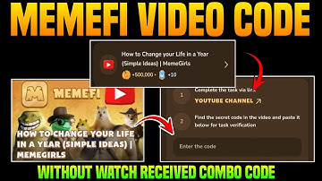 How to Change Your Life in A Year Memefi YouTube Video Code | Memefi Video Code | Memefi Combo Code