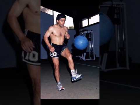 Maradona training