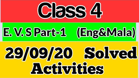 Class 4(E.V.S)Part-01Kite victers first bell||Worksheet||September 29||