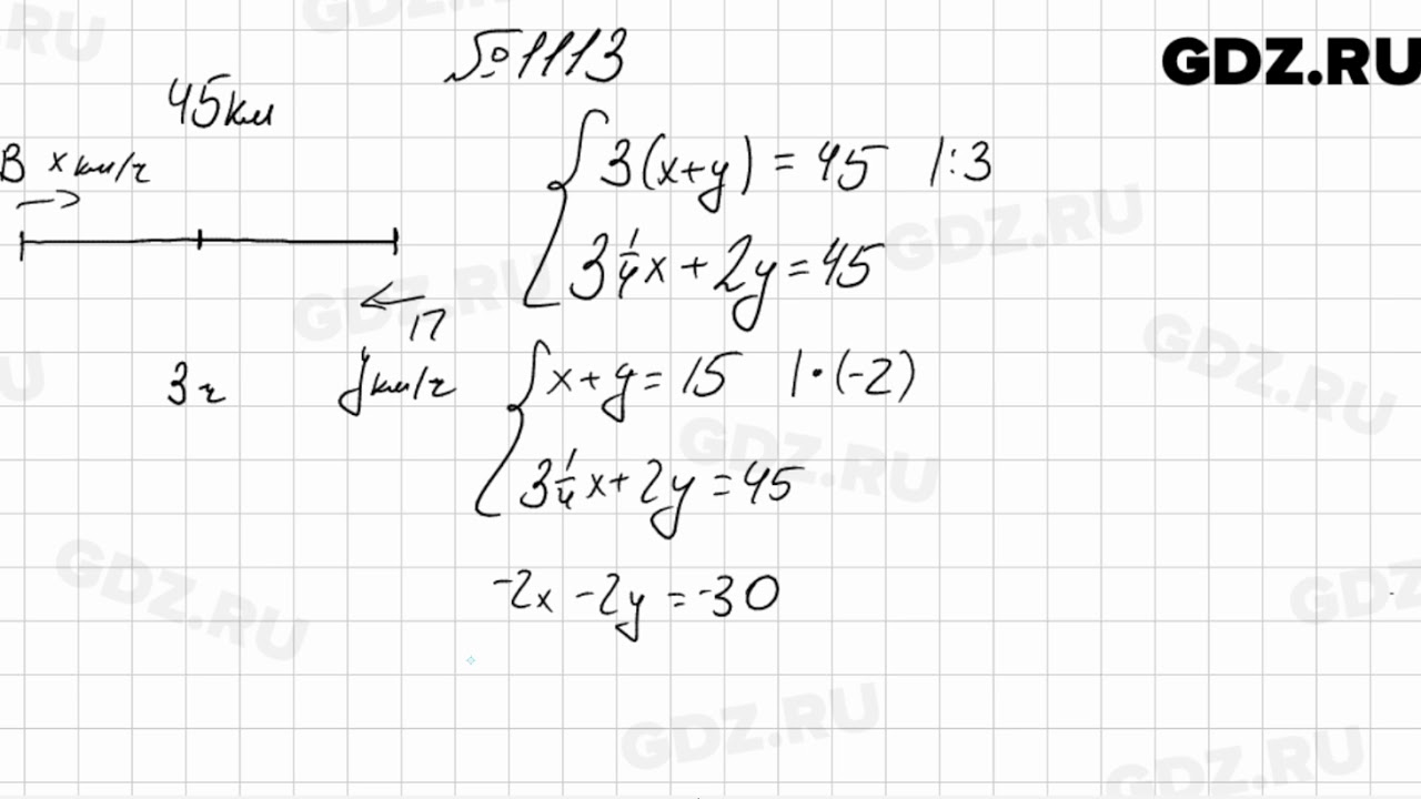 1113 - Алгебра 7 класс Мерзляк - YouTube