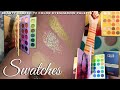 BEAUTY GLAZED 72 COLOR EYESHADOW PALETTE SWATCHES