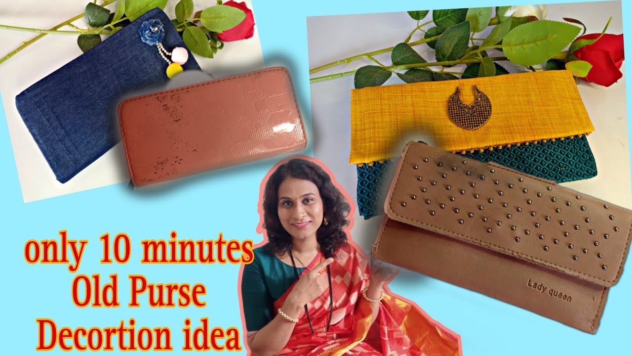 मार्केट जैसा पर्स घर में ही बनाये/clutch/easy hand purse/bag cutting and  stitching/zipper wallet - YouTube