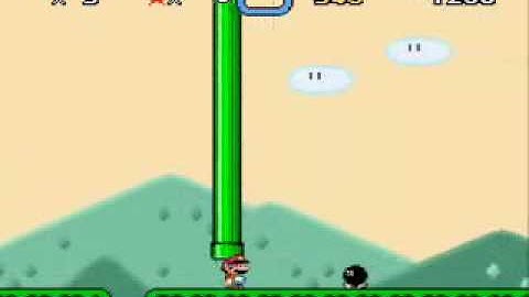 My first custom super mario world level