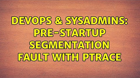DevOps & SysAdmins: Pre-startup segmentation fault with ptrace
