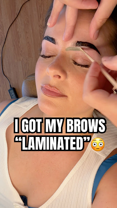 I got my brows “LAMINATED”😳😳what do you think!?? #browlamination #brows #beauty