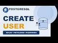 PostgreSQL Tutorial #17| create user in postgres SQl