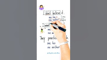TOO / NEITHER #EnglishWithAlina #learning #english #viral #learn #grammar #spokenenglish #basic #ESL