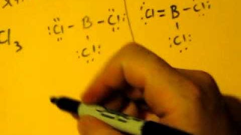 Lewis Dot Structure of BCl3 (Boron TriChloride)