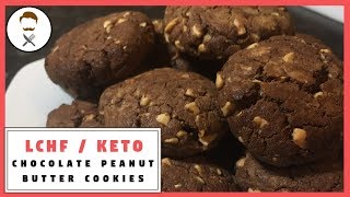 Chocolate Peanut Butter Cookies [NO FLOUR] || The Keto Kitchen