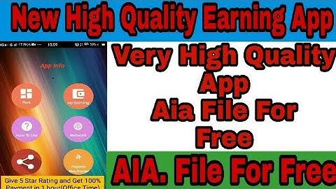 Very High Quality Earning App AIA. File | AIA. File For Free | Thunkable
