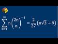 Evaluating an Infinite Series Using Beta and Generating Functions