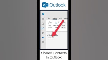 Outlook | How to Share Your Contacts in Outlook #Shorts