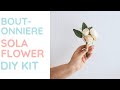 How to make a wood flower boutonniere (DIY Kit)