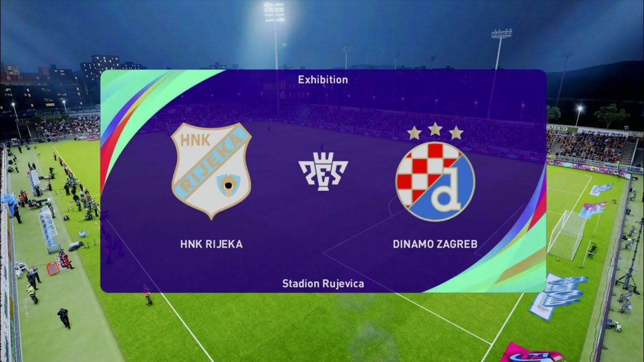 HNK Rijeka vs Dinamo Zagreb (13/11/2022) HNL PES 2021 