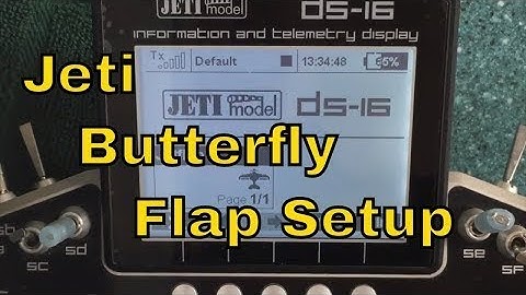 2.Jeti Butterfly Setup for Flaps PART 2