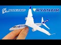 SAMOLOT SUPER MODEL Z PAPIERU - PAPER AIRPLANE BOEING 737 800