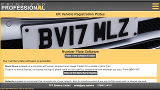 PPP Number Plate Software Overview and demo of many of the features.