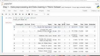 Data preprocessing and Data Cleaning Titanic dataset