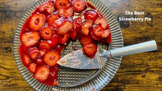 The Best Strawberry Pie with Home Made Graham Cracker Crust