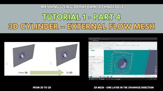 Celebrity Meshing with snappyHexMesh | Tutorial 1-Part 4 | 3D Cylinder – External flow mesh Profile