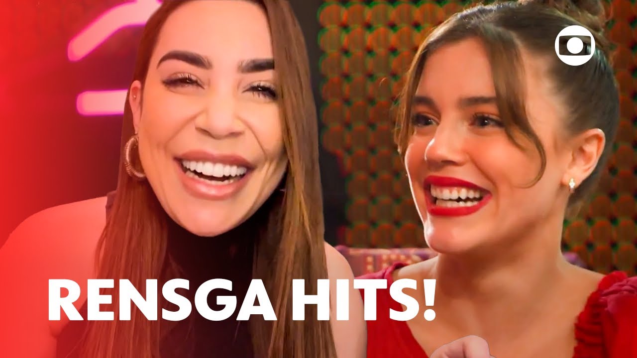 Alice Wegmann e Naiara Azevedo contam os bastidores de Rensga Hits! | Domingão com Huck | TV Globo