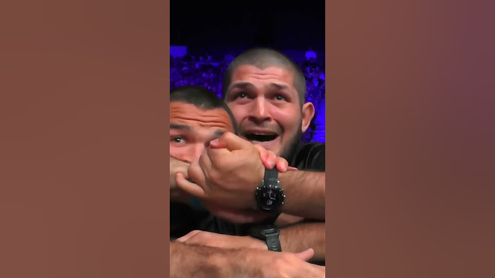 Khabib chokes Umar Nurmagomedov in excitement 😂 #bellatorsandiego