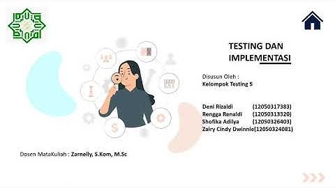 Kelompok 5 Testing Dan Implementasi