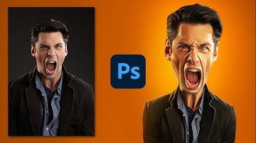 Screaming Guy | Photoshop Caricature Tutorial