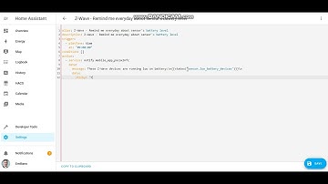 Home Assistant - Get notified on dailiy basis on the ZWave devices list running on low battery