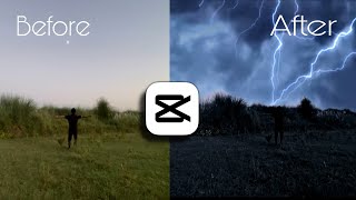 CapCut thunder effect tutorial ||||| Subscribe for more CapCut and VN tutorials