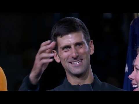 Post Match Celebration Ceremony with Novak Djokovic Winning the Men's Singles 2018 US Open Champ