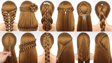12 Simple & Amazing Hairstyles | Easy Unique Hair Tutorial for Girls & More