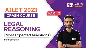 AILET Legal Reasoning | Most Expected Questions | Part-2 | AILET Crash Course 2023
