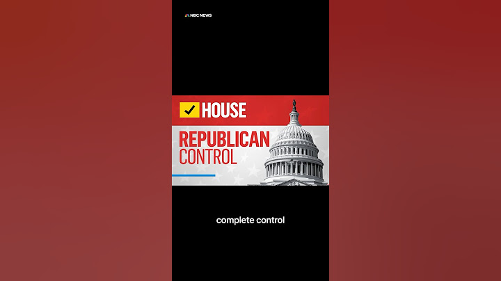 Republicans win control of the House, NBC News projects ￼