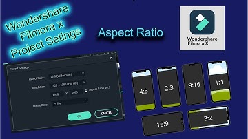 Filmora X Project Settings | Aspect Ratio | Resolution