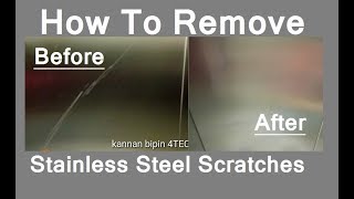 how to remove stainless steel scratches 