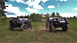 Gelendwagen 350CDI vs UAZ PATRIOT automatic transmission EDITION1 / off-road Test.