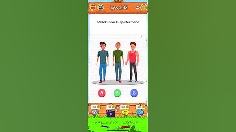 Braindom 2 Level 18 Which one is spiderman