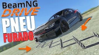 Descendo o Morro com os Pneus furados a mais de 300km no Beamng Drive