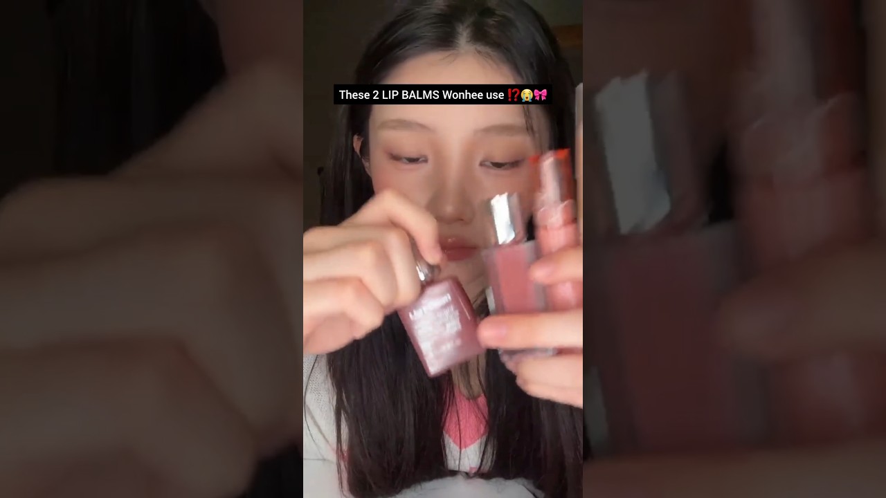 wonhee uses this 😱❤️‍🔥⁉️ #wonhee #illit #kpop #kbeauty #yesstyle #makeup #lipbalm #shorts