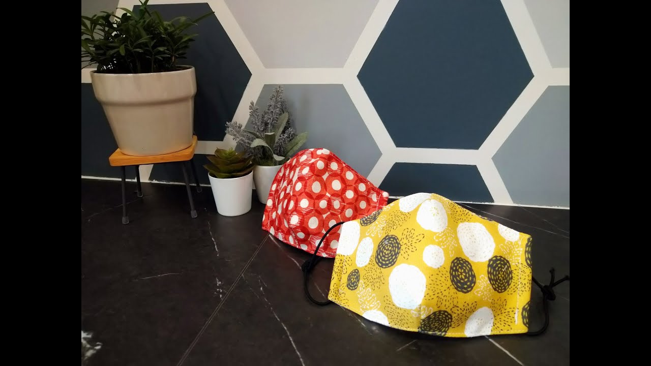 立體口罩DIY~可放入濾布呦~Filter replaceable face mask DIY!!