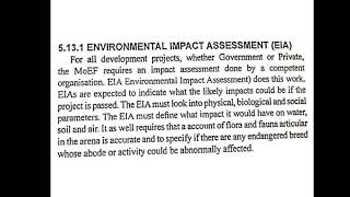 17ME562, Mod 5, EIA Environmental Impact Assessment